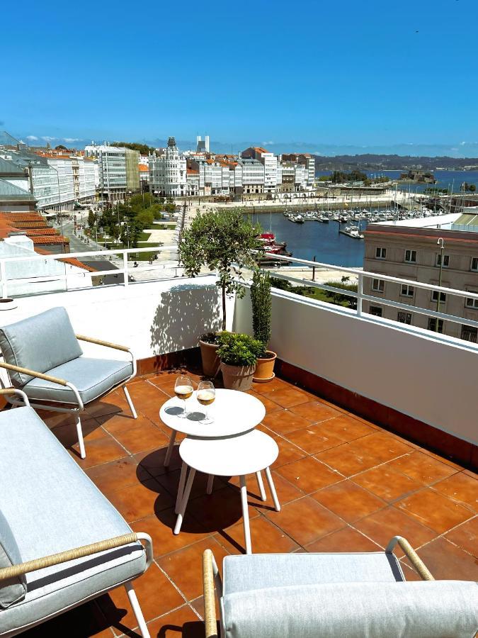 Atico Con Dos Terrazas E Increibles Vistas En Pleno Centro De A Coruña Dış mekan fotoğraf