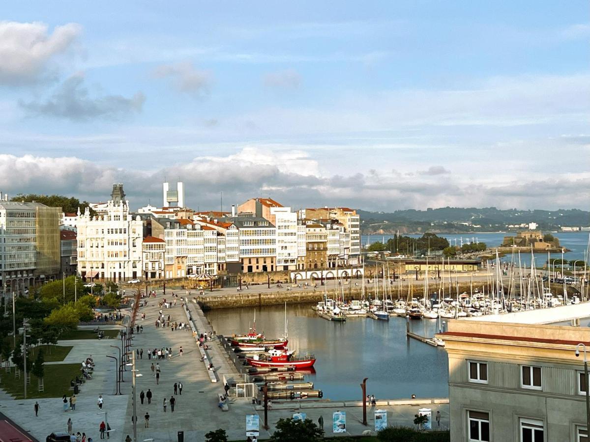 Atico Con Dos Terrazas E Increibles Vistas En Pleno Centro De A Coruña Dış mekan fotoğraf